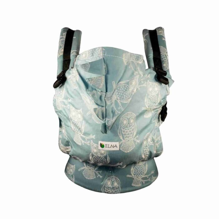 Marsupiu ergonomic Elna, SSC cu catarame, Bufnite - imagine 1