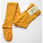 Dresuri fine din 80% lână și bumbac organic, galben, Grodo