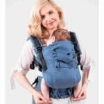 Marsupiu ergonomic de purtare Isara THE ONE, Bluestone