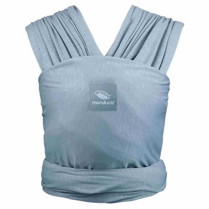 Wrap elastic Manduca, potrivit de la naștere, Sky Blue - imagine 3