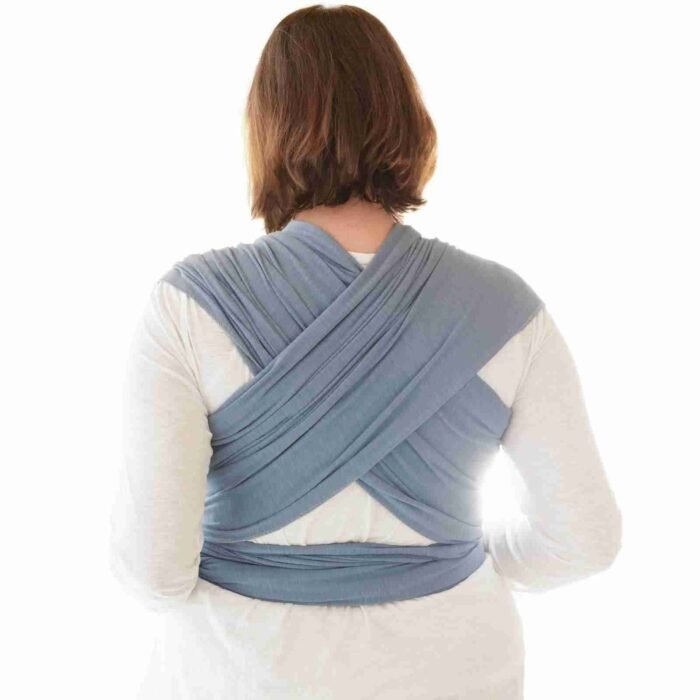 Wrap elastic Manduca, potrivit de la naștere, Sky Blue - imagine 2