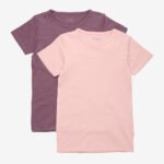 Set 2 tricouri din bumbac organic, misty, Minymo