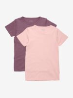Set 2 tricouri din bumbac organic, misty, Minymo