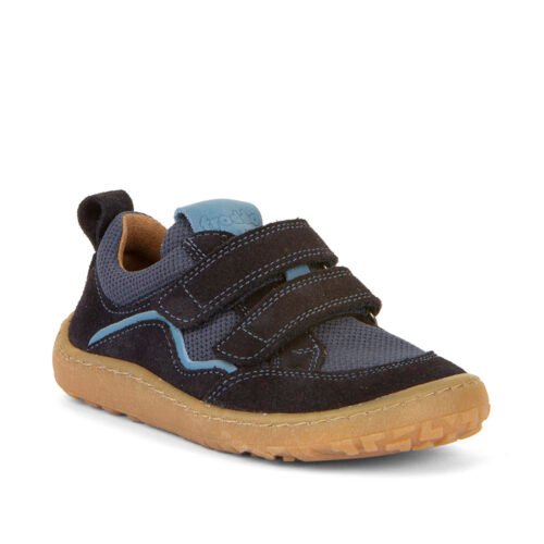Sneakers Froddo barefoot base cu velcro, Dark Blue