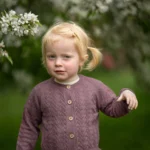 Cardigan din bumbac organic tricotat Olivia, Hanevild