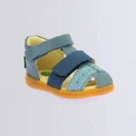 Sandale din piele pentru copii, Kick Bazar Blue