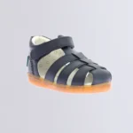 Sandale din piele pentru copii, Kick Flo Navy