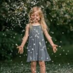 Rochie din bumbac organic Asta, Hanevild