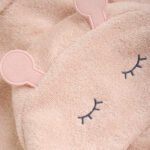 Halat de baie pentru copii, 100% bumbac, Pink - imagine 4