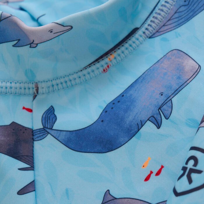 Costum de baie cu protectie UPF 50+, Whales - imagine 2