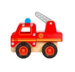 Masina de pompieri din lemn pentru copii, Small Foot - imagine 2