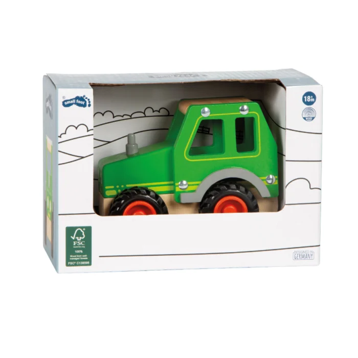 Tractor din lemn pentru copii, Small Foot - imagine 5