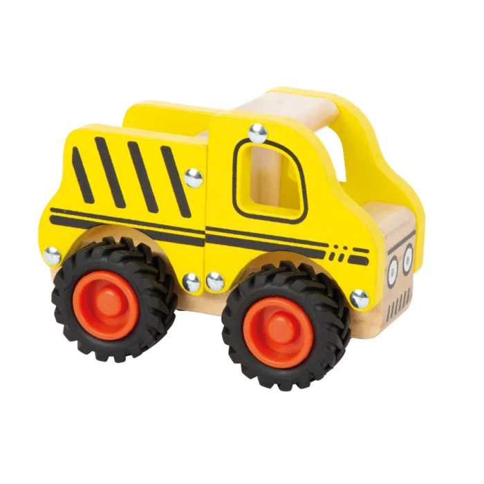 Camion de constructie din lemn pentru copii, Small Foot - imagine 5