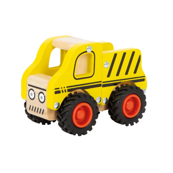 Camion de constructie din lemn pentru copii, Small Foot - imagine 4