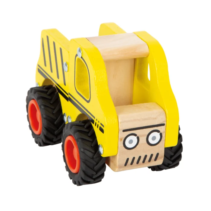 Camion de constructie din lemn pentru copii, Small Foot - imagine 2