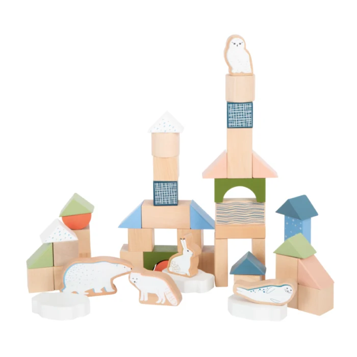 Joc de construit din lemn Arctic, Small Foot - imagine 6