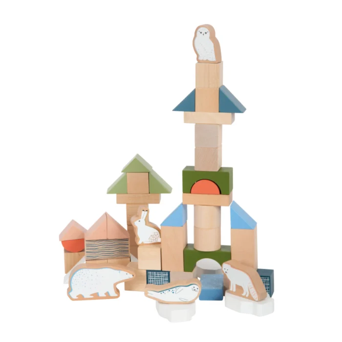 Joc de construit din lemn Arctic, Small Foot - imagine 4