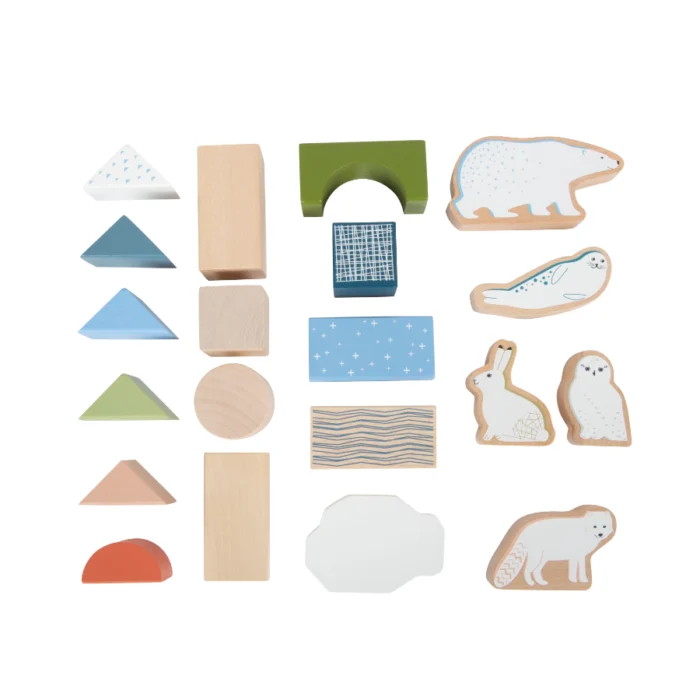 Joc de construit din lemn Arctic, Small Foot - imagine 3