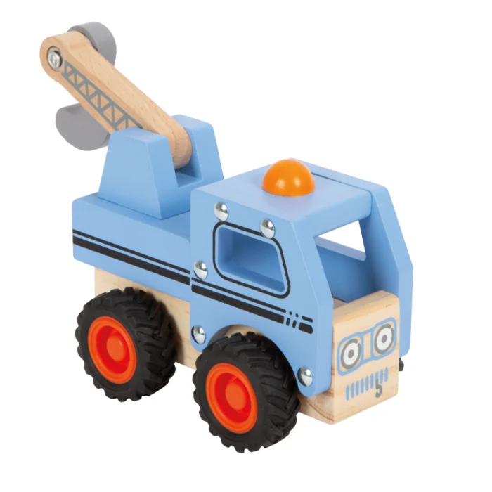 Camion de tractare din lemn pentru copii, Small Foot - imagine 5