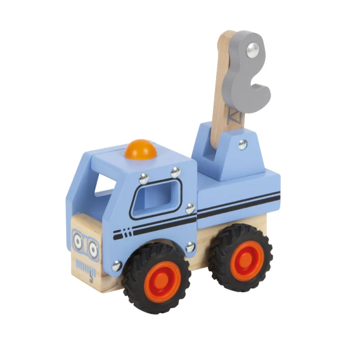 Camion de tractare din lemn pentru copii, Small Foot - imagine 2