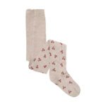 Set dresuri din bumbac light taupe, Minymo - imagine 4