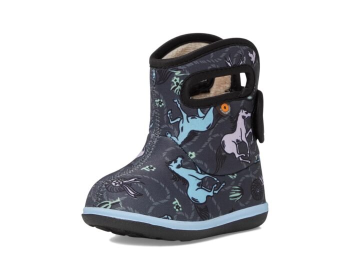 Cizme Baby BOGS II, Horses Grey Multi - imagine 3