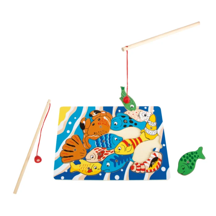 Joc de pescuit cu magnet/puzzle, Small Foot - imagine 1