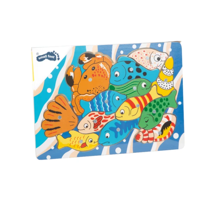 Joc de pescuit cu magnet/puzzle, Small Foot - imagine 3