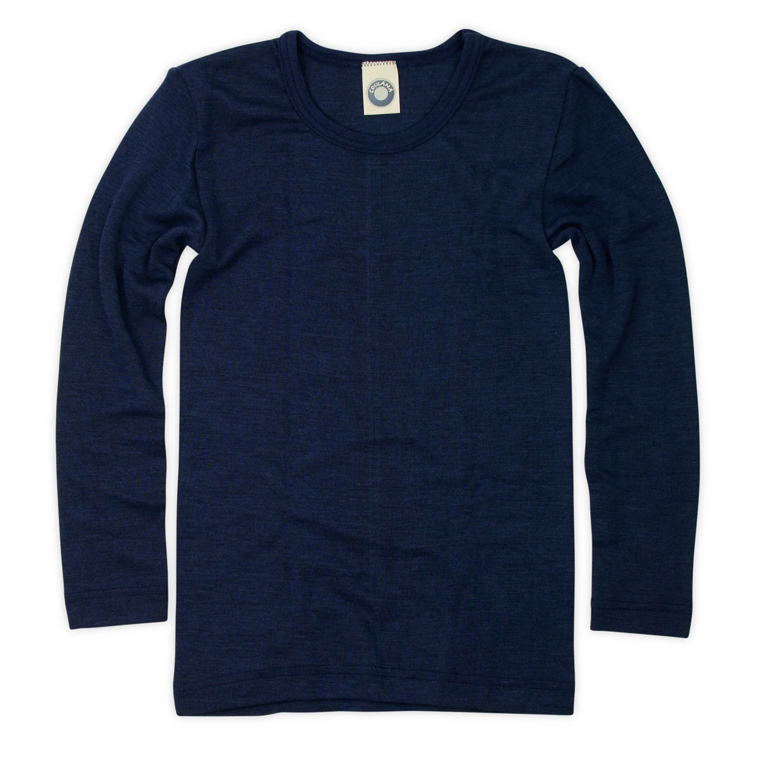 KindUnterhemdlangarmCosilanaSchurwolleSeideMarine_1024x1024@2x Bluză Cosilana lână merinos și mătase, marine - imagine 1