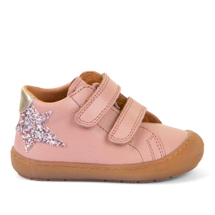 Pantofi Ollie S Star Froddo cu velcro, Dark Pink - imagine 1