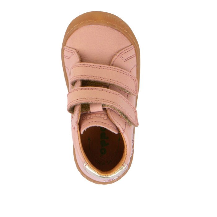Pantofi Ollie S Star Froddo cu velcro, Dark Pink - imagine 5