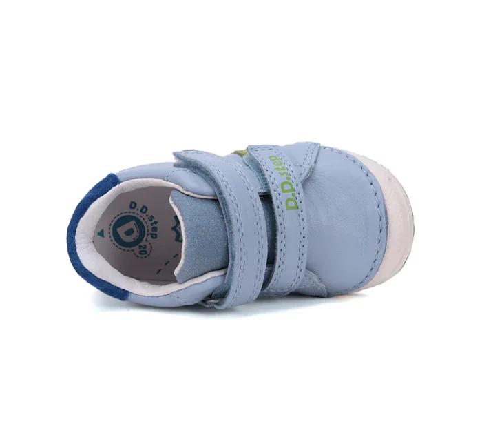 Pantofi din piele pentru primii pași, blue by DD STEP - imagine 3