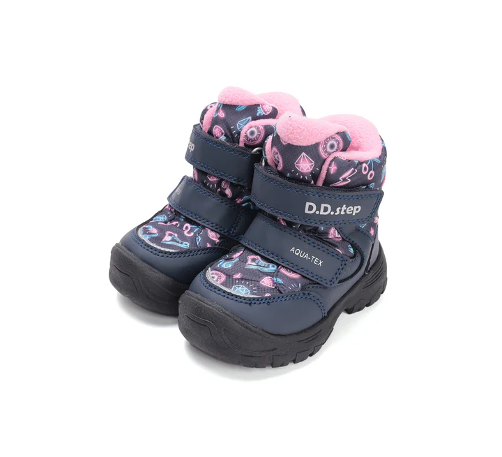 P081-52616ADaisyPink06_720x Ghete impermeabile D.D.Step cu membrană AQUA-TEX, Pink - imagine 1