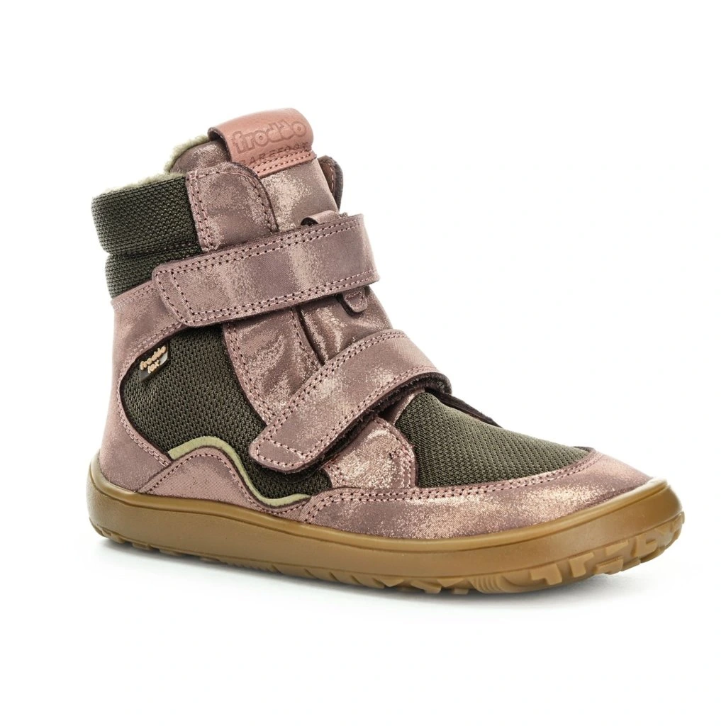 56561-7_children-s-winter-boots-froddo-little-shoes Cizme Froddo BAREFOOT TEX WINTER, Pink Glitter - imagine 1