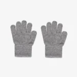 Mănuși cu degete din lână merinos, grey