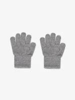 Mănuși cu degete din lână merinos, grey