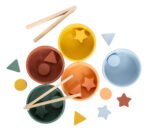 Joc de sortare Montessori cu clește, Small Foot - imagine 5