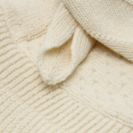 Cagulă din bumbac organic cu urechi, white - imagine 4