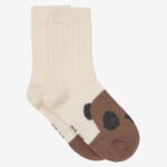 Set 2 perechi de șosete din bumbac, off white