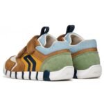 Adidasi Geox Iupidoo din piele, Caramel Ochre B3555D - imagine 2