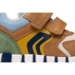 Adidasi Geox Iupidoo din piele, Caramel Ochre B3555D - imagine 6