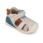 Sandale Biomecanics din piele pentru copii, 262125-B695 - imagine 4