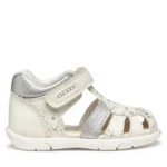 Sandale Geox Zapito, White Silver B556FA