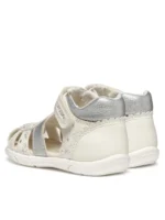 Sandale Geox Zapito, White Silver B556FA - imagine 3