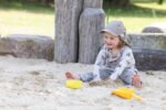 Pălărie Legionar Pickapooh din bumbac organic, protecție UV 40 , Taupe - imagine 3