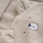 Halat de baie pentru copii, 100% bumbac, Grey - imagine 3