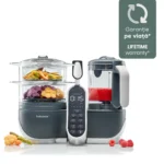 Robot multifunctional Nutribaby 5 in1, sticla si otel inoxidabil, BabyMoov - imagine 5