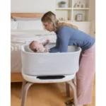 Patut co-sleeper Eluma Nest Luna cu leganare automata - imagine 8