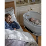 Patut co-sleeper Eluma Nest Luna cu leganare automata - imagine 7