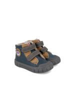 Ghete barefoot sport din piele, căptușite - Azul Marino, Garvalin